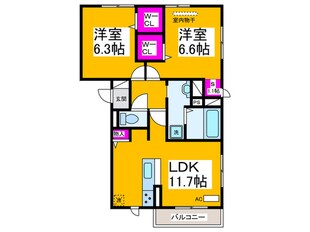 仮）トリシア東区大美野ＭＳの物件間取画像